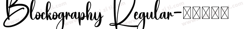 Blockography Regular字体转换